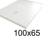 Shower tray 65x100, with anti-overflow edges - MOMBACHO