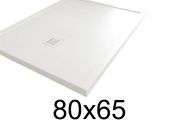 Shower tray 65x80, with anti-overflow edges - MOMBACHO
