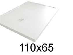 Shower tray 65x110, with anti-overflow edges - MOMBACHO