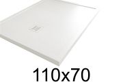 Shower tray, 70x110 cm, with anti-overflow edges - MOMBACHO