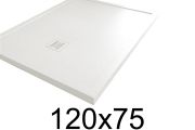 Shower tray, 75x120 cm, with anti-overflow edges - MOMBACHO