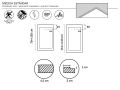 Shower tray, with anti-overflow edges - BRISTOL BORDER