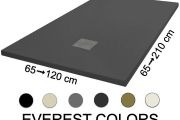 Shower tray, 120 cm, Acrystone resin - EVEREST Colors