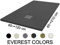 Shower trays, 150 cm, Acrystone® resin - EVEREST Colors 150