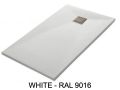 Shower tray, 200x100 cm, extra flat, Acrystone resin - EVEREST WHITE 100x200