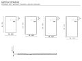 Shower tray, 200x100 cm, extra flat, Acrystone resin - EVEREST WHITE 100x200