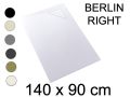 Shower tray, 140x90 cm, angle drain - BERLIN 90x140