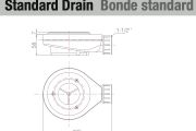 Shower tray, 150x70 cm, angle drain - BERLIN