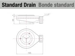 Shower tray, 150x70 cm, angle drain - BERLIN 70x150