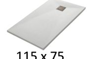 115x75 cm Extra-Flat Resin Shower Tray – TECNIK