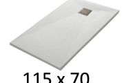 115x70 cm Extra-Flat Resin Shower Tray – TECNIK