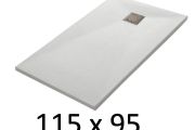 115x95 cm Extra-Flat Resin Shower Tray TECNIK