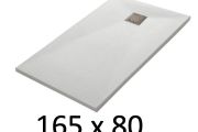 165x80 cm Extra-Flat Resin Shower Tray TECNIK