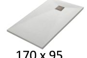 170x95 cm Extra-Flat Resin Shower Tray TECNIK