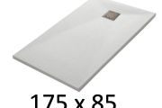 Shower tray 175x85 cm, resin, extra flat, cuttable, TECNIK 85x175
