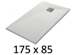 Shower tray 175x85 cm, resin, extra flat, cuttable, TECNIK 85x175