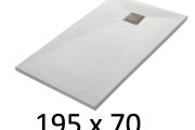 Custom shower tray 195x70 cm resin TECNIK