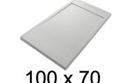 Shower tray, large, 100x70 cm, Acrystone resin - ETNA COVER 70x100