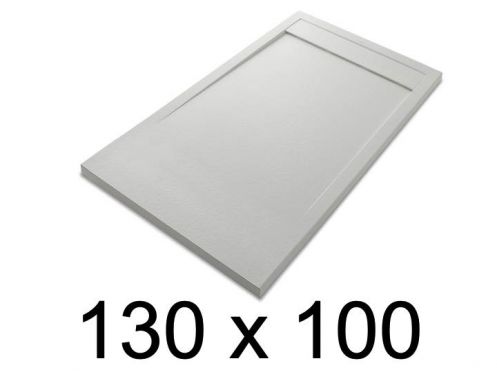 Shower tray, large, 130x100 cm, Acrystone resin - ETNA COVER 100x130