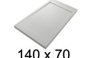 Shower tray, large, 140x70 cm, Acrystone resin - ETNA COVER 70x140