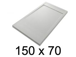 Shower tray, large, 150x70 cm, Acrystone resin - ETNA COVER 70x150