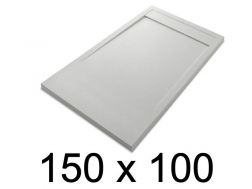 Shower tray, large, 150x100 cm, Acrystone resin - ETNA COVER 100x150