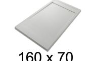 Shower tray, large, 160x70 cm, Acrystone resin - ETNA COVER 70x160