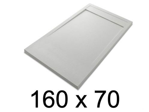 Shower tray, large, 160x70 cm, Acrystone resin - ETNA COVER 70x160