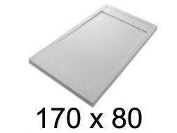 Shower tray, large, 170x80 cm, Acrystone resin - ETNA COVER 80x170