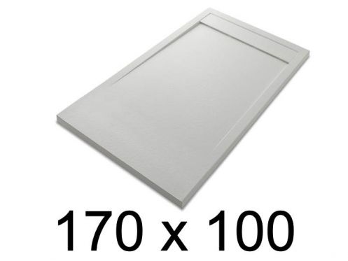 Shower tray, large, 170x100 cm, Acrystone resin - ETNA COVER 100x170