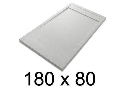 Shower tray, large, 180x80 cm, Acrystone resin - ETNA COVER 80x180