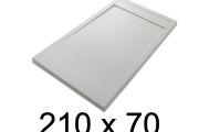 Shower tray, large, 210x70 cm, Acrystone resin - ETNA COVER 70x210