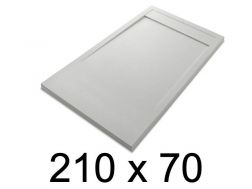Shower tray, large, 210x70 cm, Acrystone resin - ETNA COVER 70x210