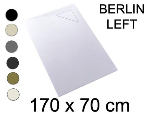 Shower tray, 170x70 cm, right angle drain - BERLIN RIGHT 70x170