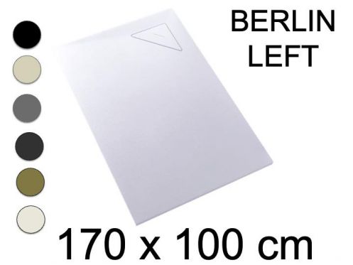 Shower tray, 170x100 cm, right angle drain - BERLIN RIGHT 100x170