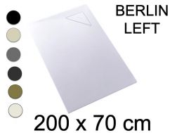 Shower tray, 200x70 cm, right angle drain - BERLIN RIGHT 70x200