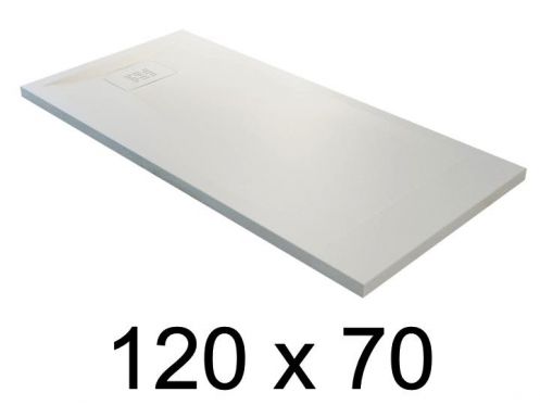 guilty shower tray, 120x70 cm, lightweight mineral resin - BLAY 70x120