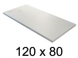 guilty shower tray, 120x80 cm, lightweight mineral resin - BLAY 80x120