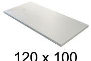 guilty shower tray, 120x100 cm, lightweight mineral resin - BLAY