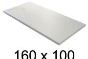 guilty shower tray, 160x100 cm, lightweight mineral resin - BLAY 100x160