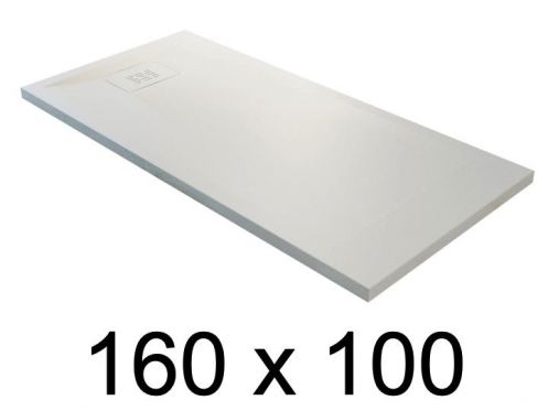 guilty shower tray, 160x100 cm, lightweight mineral resin - BLAY 100x160