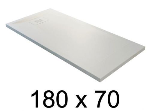 guilty shower tray, 180x70 cm, lightweight mineral resin - BLAY 70x180