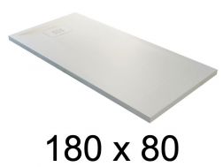 guilty shower tray, 180x80 cm, lightweight mineral resin - BLAY 80x180