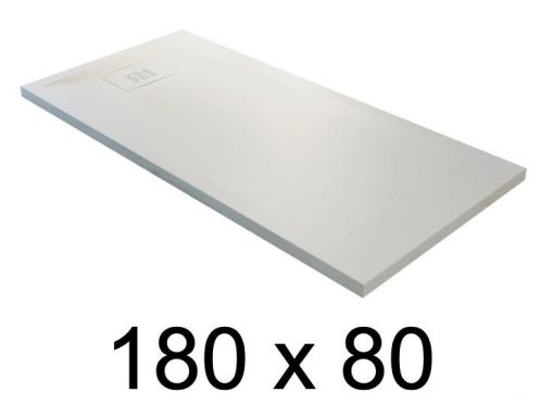 guilty shower tray, 180x80 cm, lightweight mineral resin - BLAY 80x180