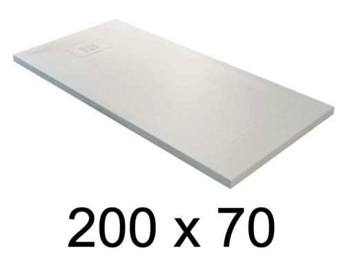 guilty shower tray, 200x70 cm, lightweight mineral resin - BLAY 70x200