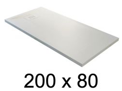 guilty shower tray, 200x80 cm, lightweight mineral resin - BLAY 80x200