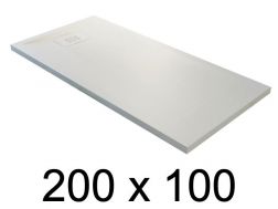 guilty shower tray, 200x100 cm, lightweight mineral resin - BLAY 100x200
