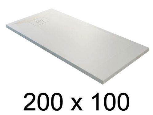 guilty shower tray, 200x100 cm, lightweight mineral resin - BLAY 100x200