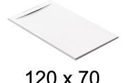 Guilty shower tray, 120x70 cm, discreet drain - Merida
