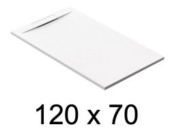 Guilty shower tray, 120x70 cm, discreet drain - EcoWall